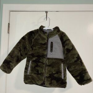 GAP Kids Reversible Puffer Coat Nylon & Sherpa full zip
